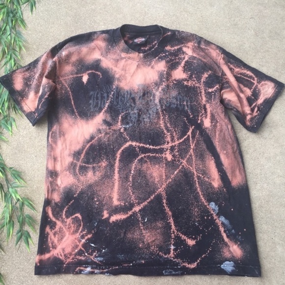 Harley Davidson Redone Bleached Graphic Tee - Picture 5 of 8